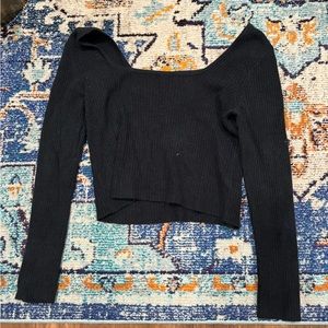 Long Sleeve Square Neck Sweater